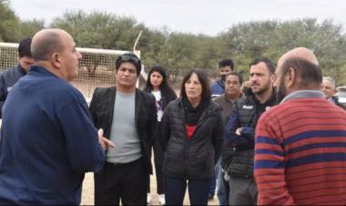 SAN LUIS : EL MINISTRO LAVANDEIRA Y EL DIPUTADO PROVINCIAL CARLOS MUÑOZ VISITARON BALDE DE ESCUDERO.