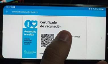 CORONAVIRUS : LA CREDENCIAL DIGITAL"MI ARGENTINA" SERÁ LA ACREDITACIÓN INTERNACIONAL DE VACUNACIÓN.