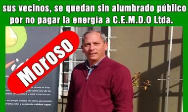 La Paz, Traslasierra Córdoba : Se queda sin alumbrado público, por deber 20 millones de pesos, el municipio a la  cooperativa eléctrica C.E.M.D.O Ltda.