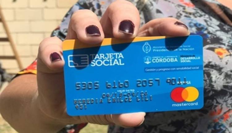 CÓRDOBA : TARJETA SOCIAL, EL MARTES 14 COMIENZA EL PAGO DE SEPTIEMBRE.