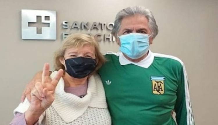 DIERON DE ALTA AL "PATO" FILLOL TRAS ESTAR INTERNADO POR CORONAVIRUS.