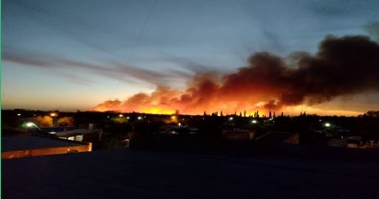 SANTA ROSA DEL CONLARA, SAN LUIS : INCENDIO EN LA JORNADA DEL SÁBADO 02 DE OCTUBRE.