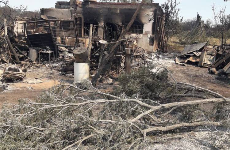 El Gobierno de Córdoba asistirá a las familias afectadas por los incendios en Traslasierra.