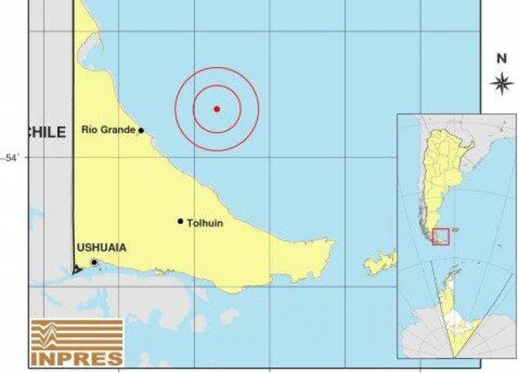 Temblor en Tierra del Fuego: Un sismo en el Mar Argentino sacudió a la ciudad de Río Grande.